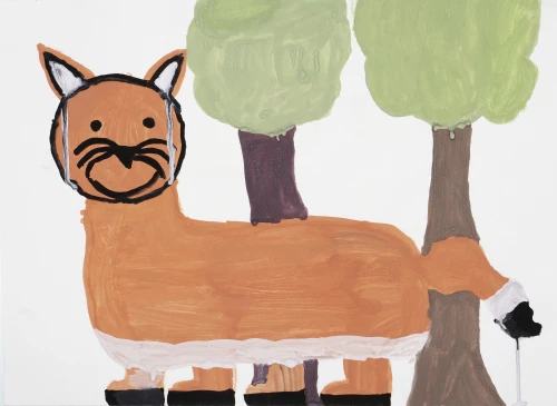 KRI-0625-191, (UN)SEEN 2025, Krit (20), Gouache on paper 20 x 16 inches (with frame)